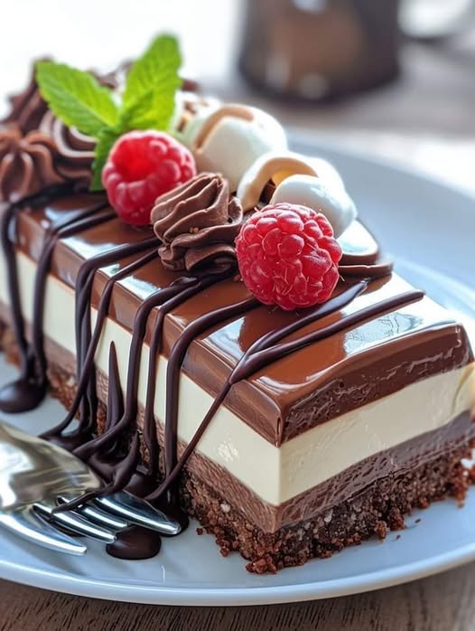 Triple Chocolate Mousse Cake