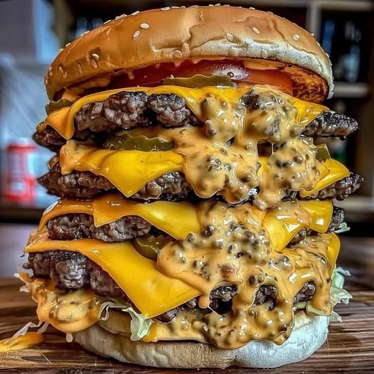 Monster Stack Cheeseburger