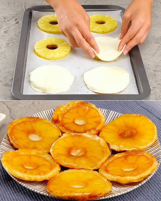 Mini tarta ananasowa Tatin