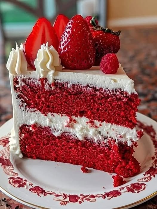 Strawberry Red Velvet Cake