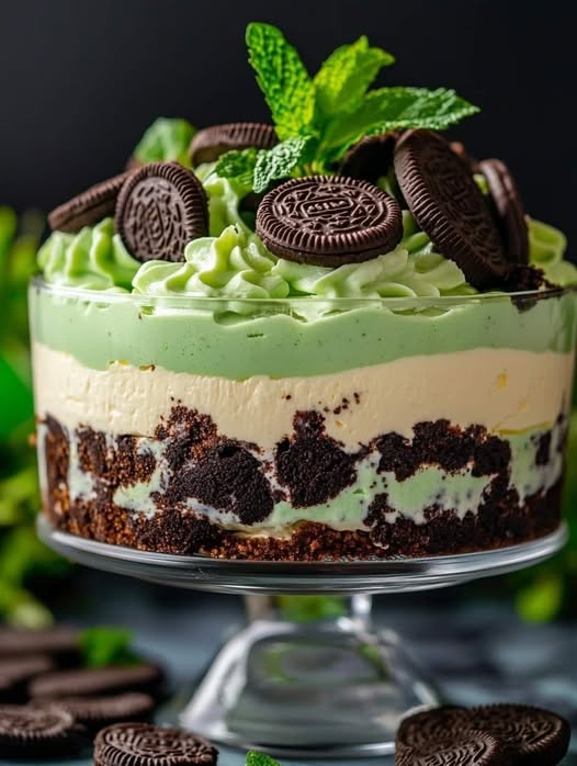 Mint Oreo Cheesecake Trifle