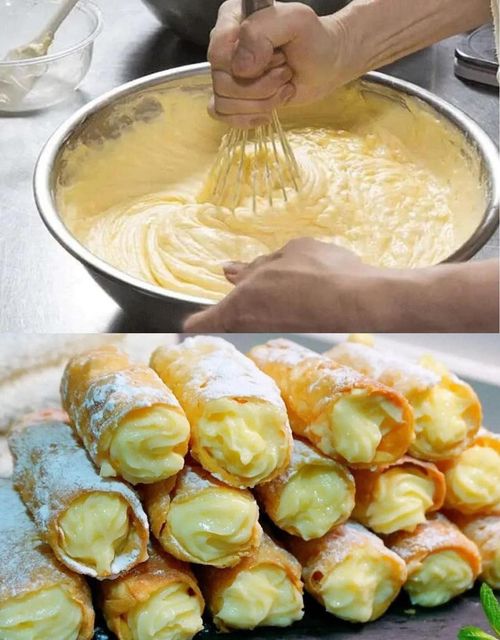 Cannoli z Kremem Budyniowym