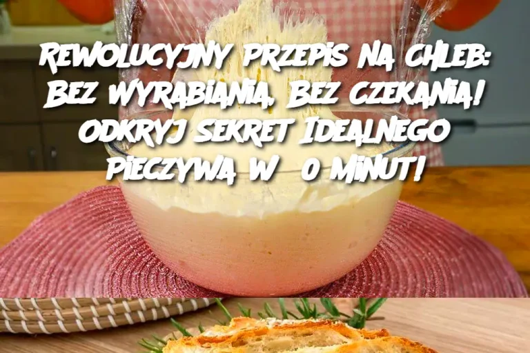 Rewolucyjny Przepis na Chleb: Bez Wyrabiania, Bez Czekania! Odkryj Sekret Idealnego Pieczywa w 60 Minut!