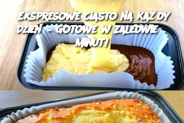 Ekspresowe Ciasto na Każdy Dzień – Gotowe w Zaledwie 5 Minut!