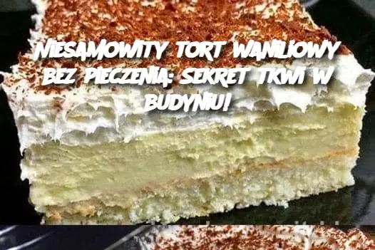 Niesamowity tort waniliowy bez pieczenia: Sekret tkwi w budyniu!